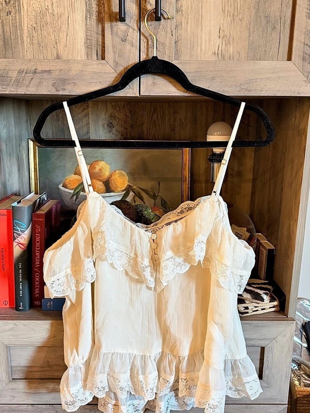 Abercrombie & Fitch White Lace Trim Camisole NWT